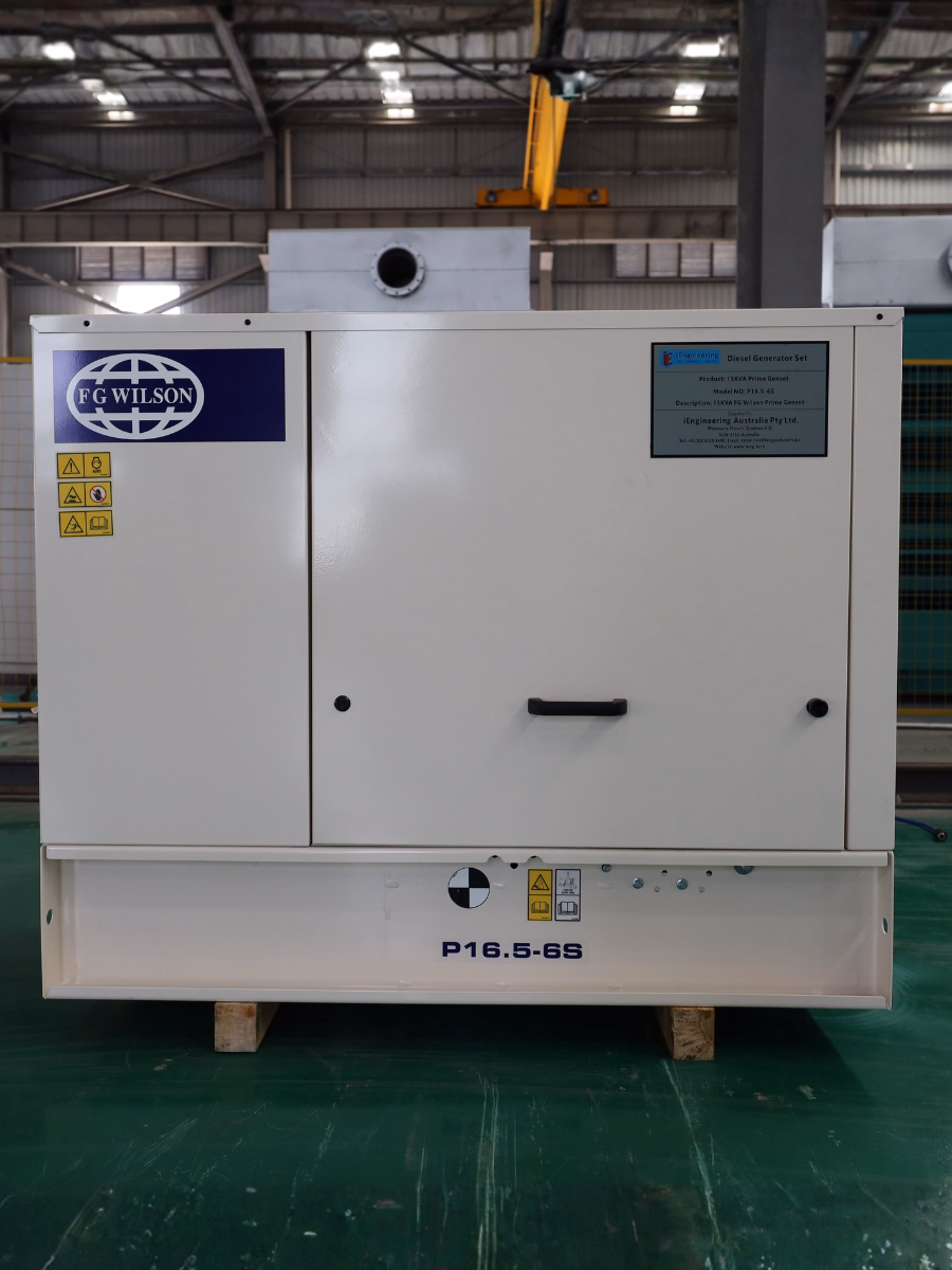 FG Wilson 16.5 kVA silent generator set with ATS and ABB breaker